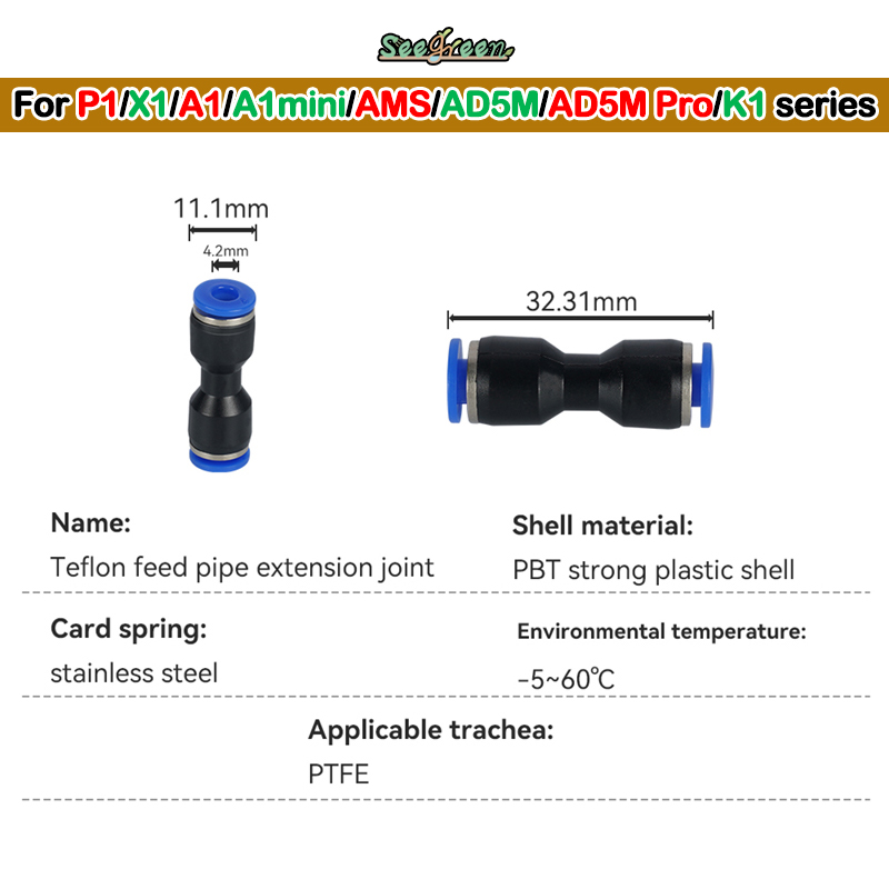 Ptfe Tape Thread - 1/2/3 stücke 3D Drucker PTFE Pneumatische