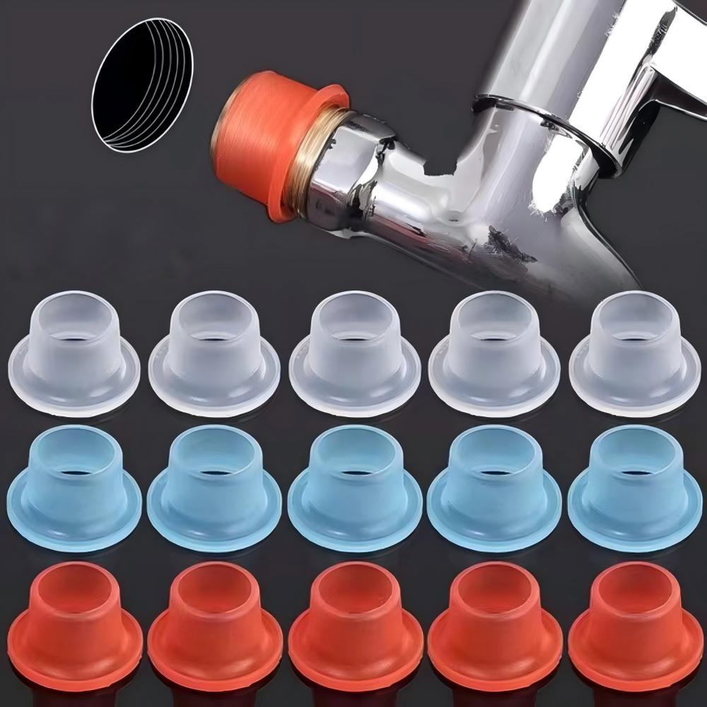 Silicone Tap Washer - Silikon-Dichtungshülse für Armaturengewinde, Duschschlauch-Verbinder, Ventildichtung, Rohrverbindungs-Mutter,