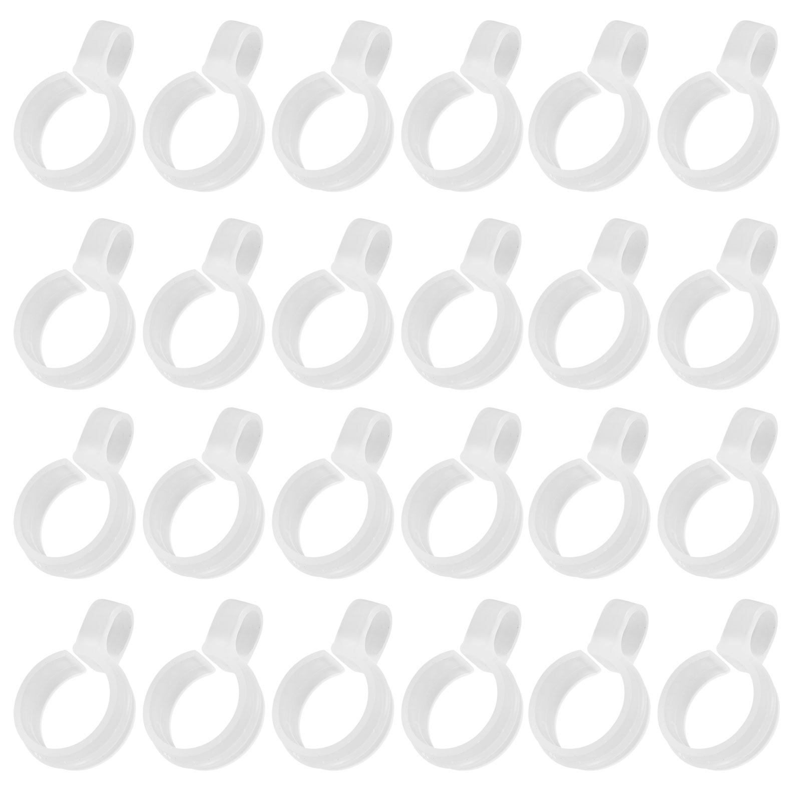 Plastic Pipe Clip - 60 Stück Stoffrohr-Befestigungsschnallen Kleiderbügel-Clips Stickerei-Stoff-Sicherungsclips Kleiderschrankstangen-Aufhängehaken