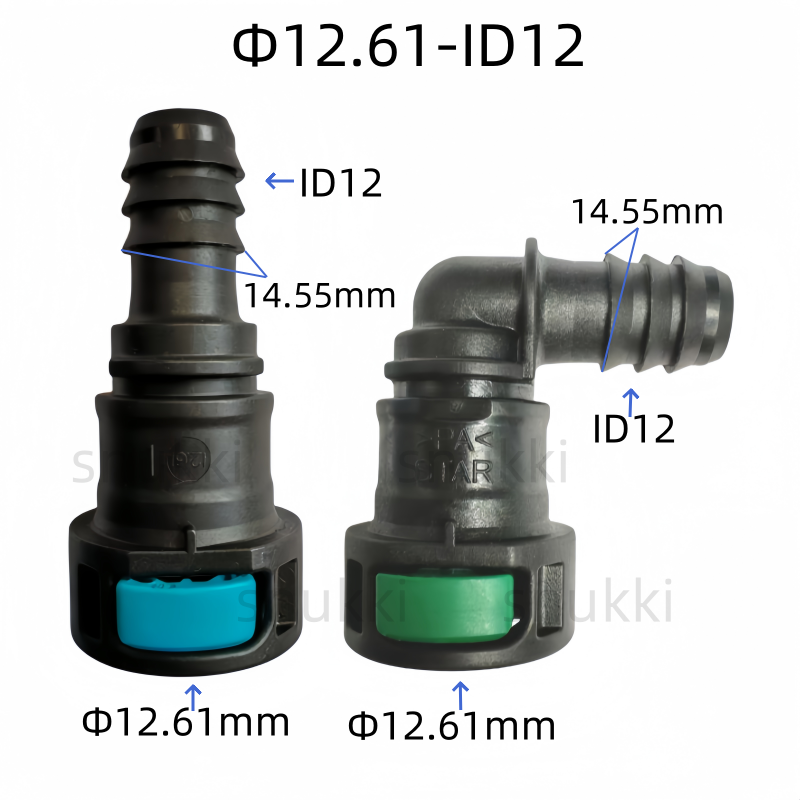 Plastic Pipe Clip - 12,61mm 180 90 grad kraftstoff linie
