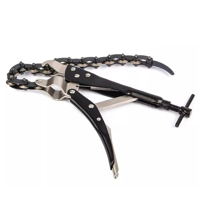 Pipe Cutter Ratchet - Kettenglieder-Rohrschneider PVC/Stahl/Kupfer Rohrschneidewerkzeug 90MM Manuelles Schneidewerkzeug