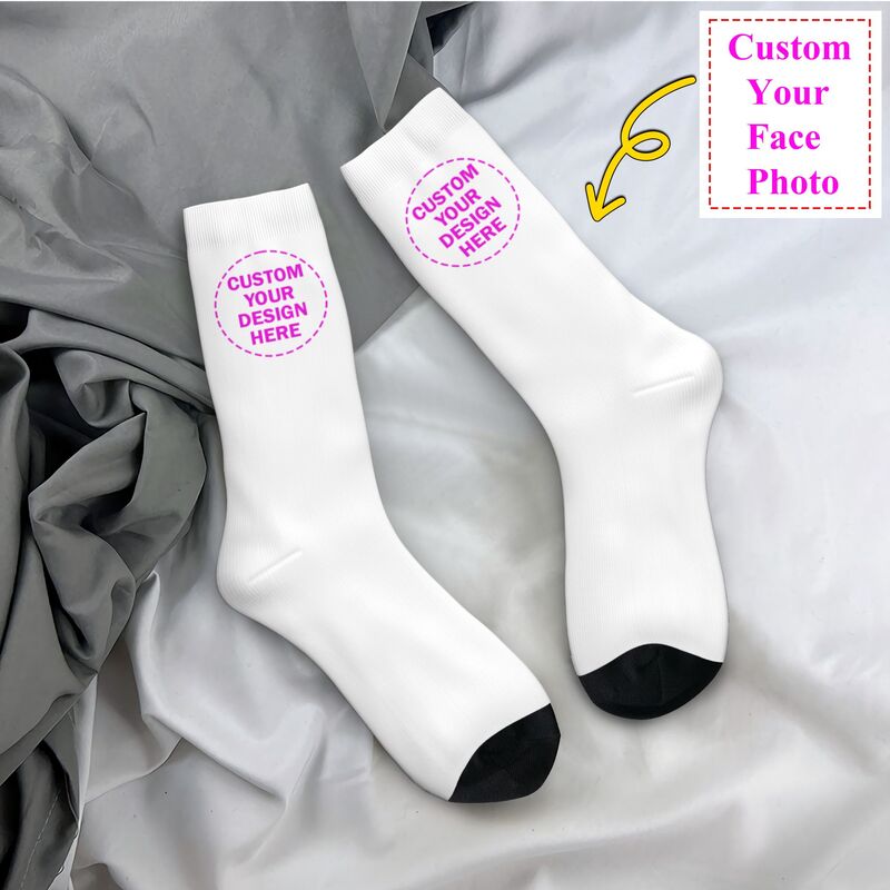 Pipe Bending Spring - Personalisieren Sie individuelle Foto-Logo-Text-Männer-Frauen-Crew-Socken, Unisex, lustiges