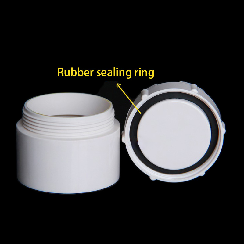Drain Pipe Clip - 1~10 Stück Weiße PVC-Wasserrohr-Ablaufkappen mit Innengewinde,