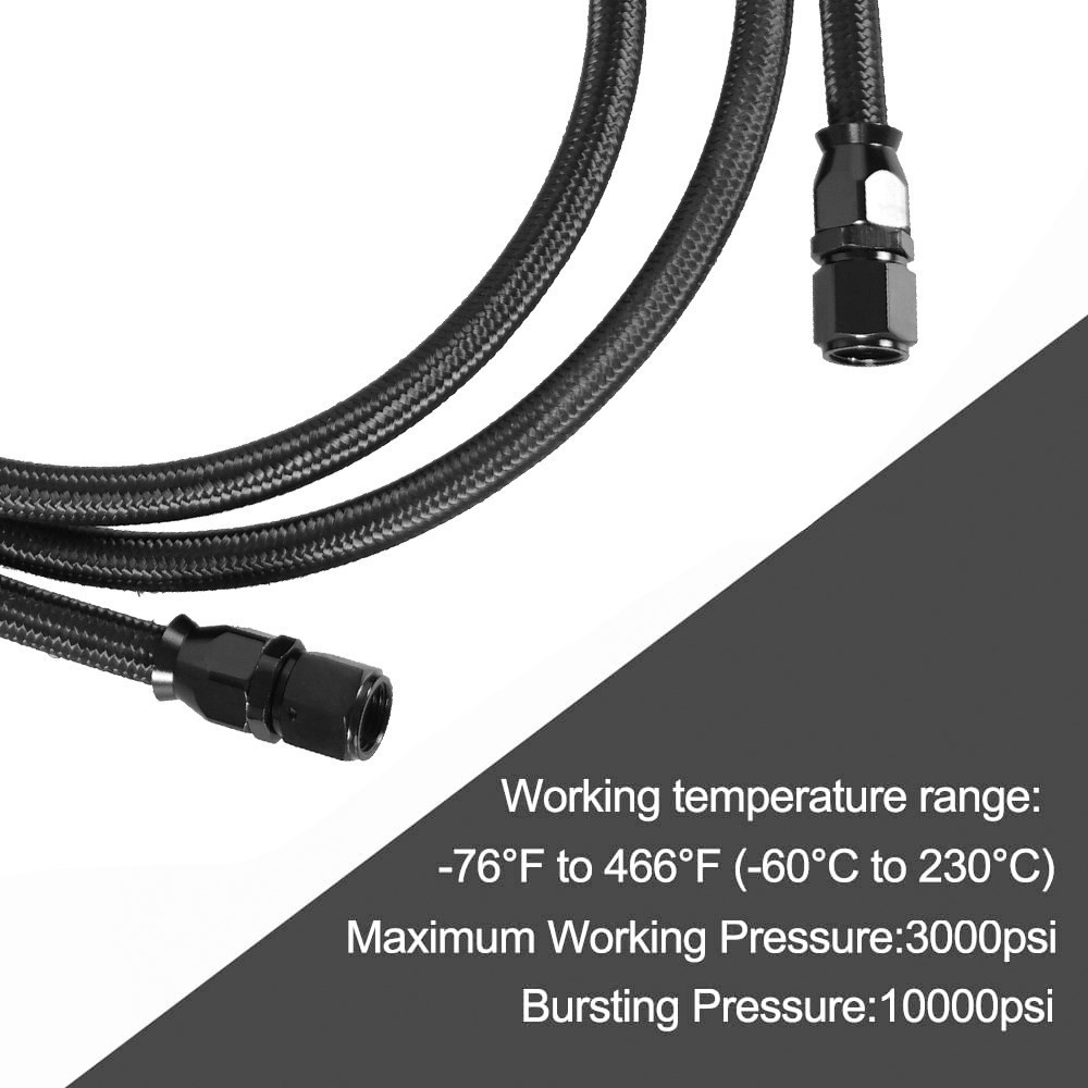 6AN Flexible PTFE Übertragung  – Flexible Hose Braided Bewertung und Preis
