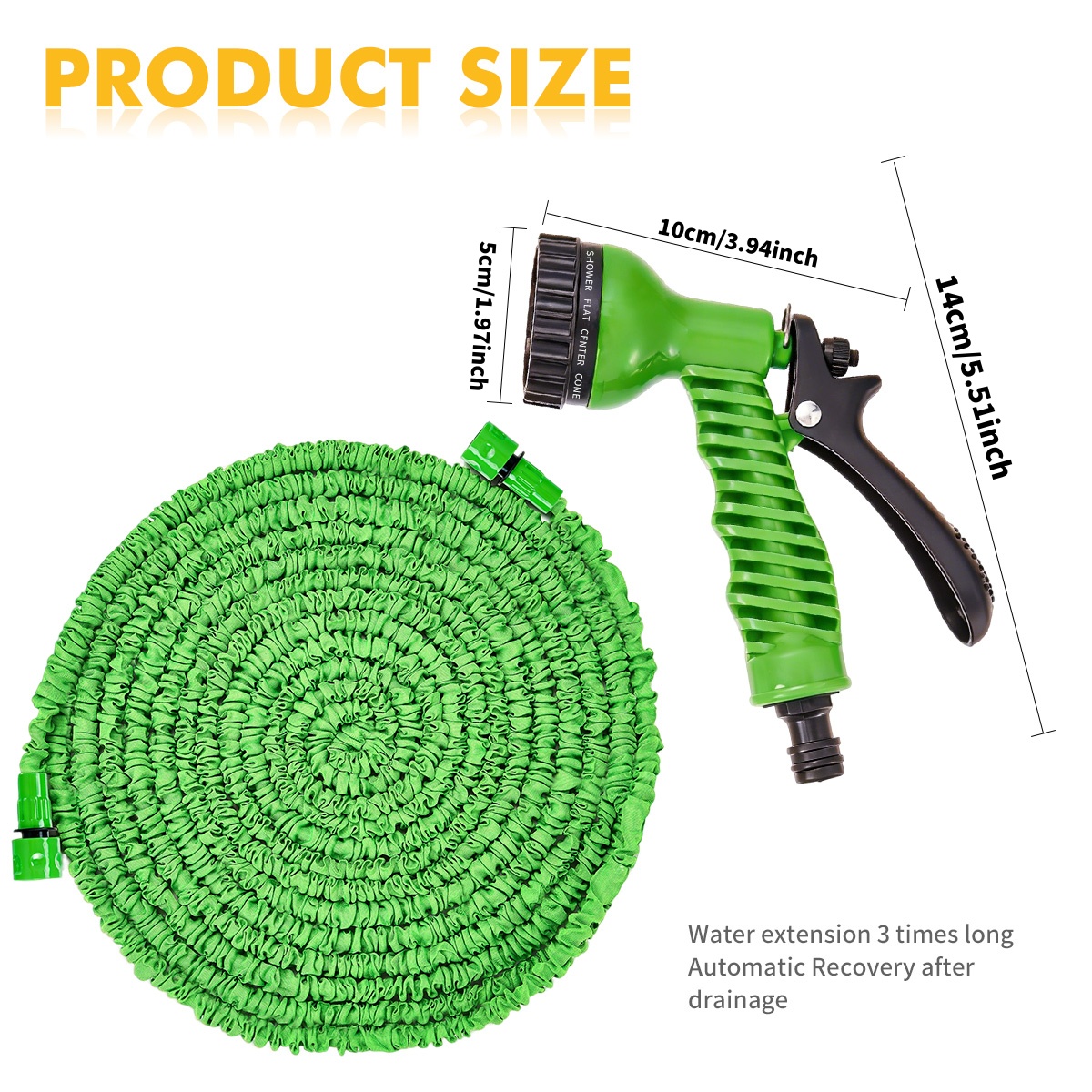 Grüner Ausziehbarer Gartenschl – Flexible Hose Braided Bewertung und Preis
