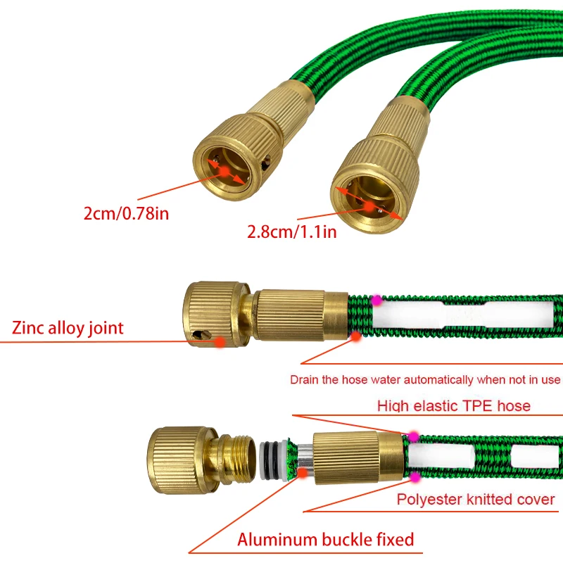 Erweiterbarer Gartenschlauch m – Flexible Hose Braided Bewertung und Preis