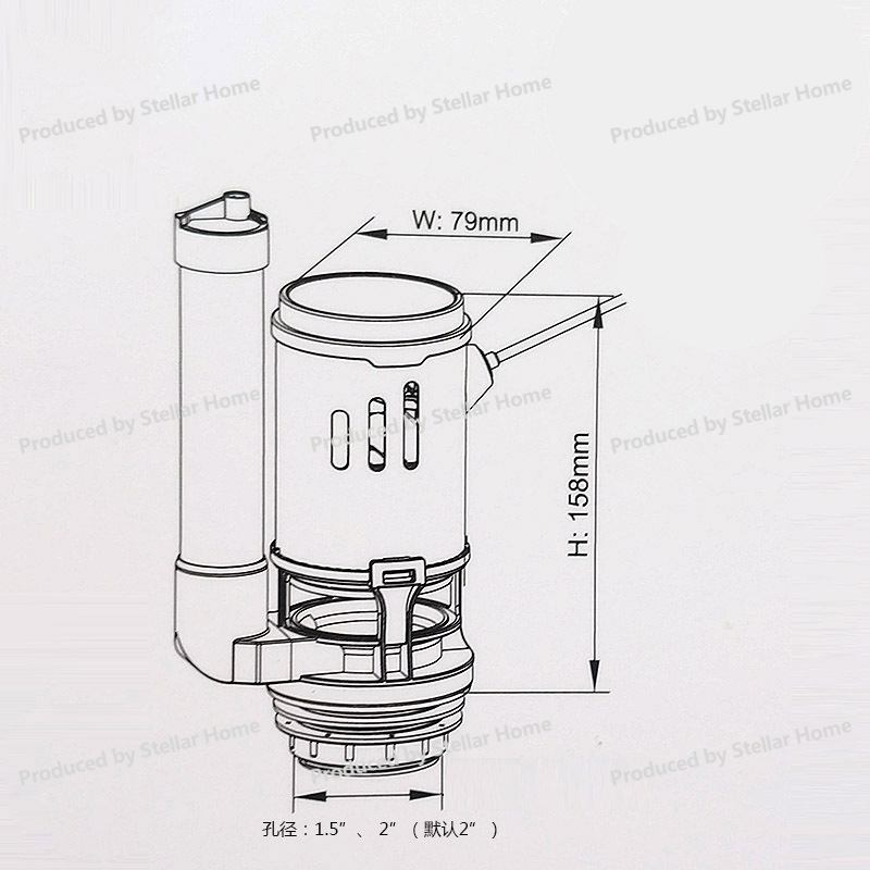 Frontseitiger Schraubenschlüss – Toilet Fill Valve Bewertung und Preis