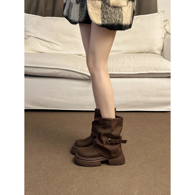Damen-Stiefel mit Dicker Sohle – Pipe Bending Spring Bewertung und Preis