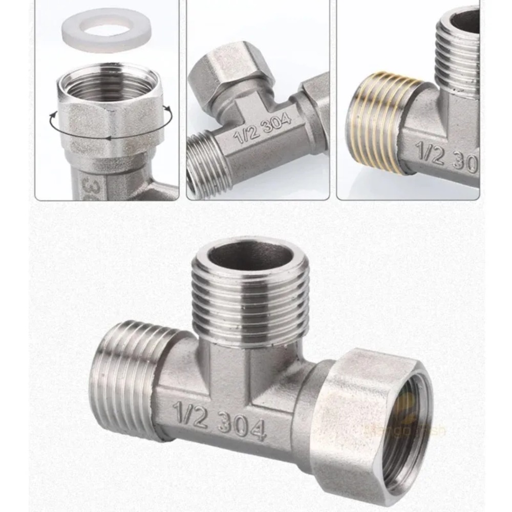 G1/2 Zoll Edelstahl T-Adapter  – Shower Valve Cartridge Bewertung und Preis